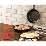 thumbnail of Lodge | Batterie de cuisine en fonte naturelle 3 pièces | 2 poêles, Crêpière + Accessoires | Sain et sans PFAS | Tous feux dont induction, four & BBQ