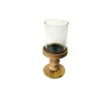 thumbnail of Tarrington House Kerzenhalter, Holz/Glas, Ø 15 x 50 cm, braun