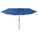 thumbnail of Helloshop26 - Sonnenschirm für den Außenbereich mit LED-Beleuchtung und Metallstange 400 cm blau 02_0008180