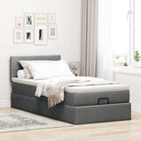 thumbnail of vidaXL Ottoman-Bett mit Matratze Dunkelgrau 90x200 cm Stoff