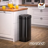 thumbnail of MONZANA® Edelstahl Mülleimer Küche 58 L Schwarz