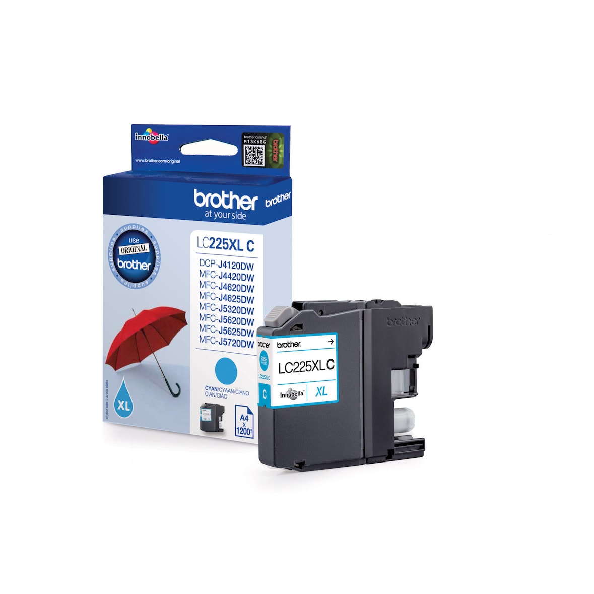 Brother LC-225XLC / LC-225XLCBP Tinte cyan
