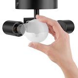 thumbnail of Deckenleuchte Circum, Textilschirm im Leinenlook - weiß