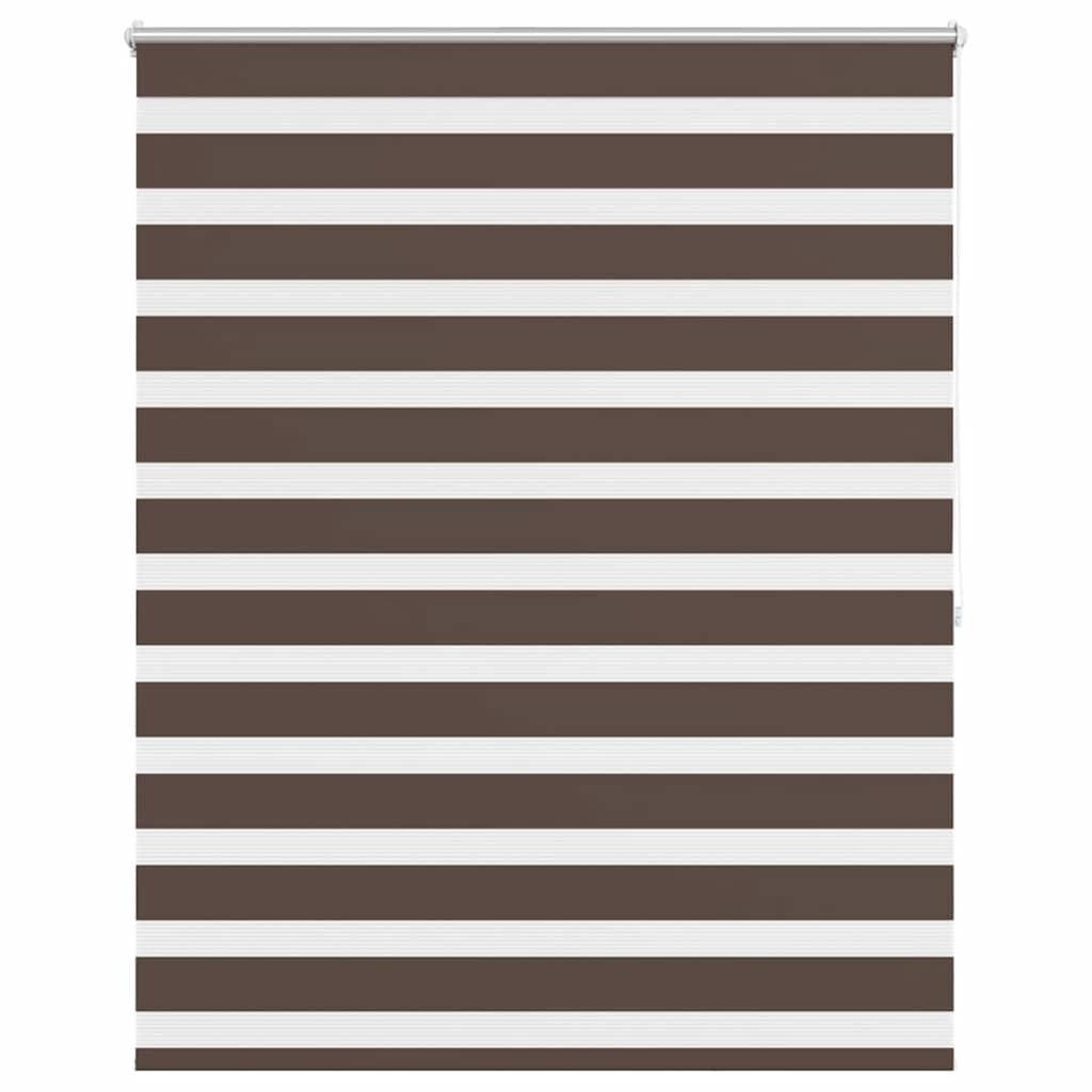 Dubbel rolgordijn zijtrek Duo rolgordijn 120 x 175 cm bruin