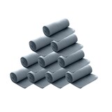 thumbnail of 10er Set Polar Fleecedecke 130x160 cm, OEKO-TEX ca. 400g Gewicht, mit Antipilling & Kettelrand - Farbe grau