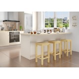 thumbnail of Barhocker Kiefer Massivholz Tresenhocker wählbar in 60cm oder 80cm V-90.71-44-45