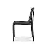 thumbnail of Set 4 sedie da giardino o terrazzo nere in resina propilenica