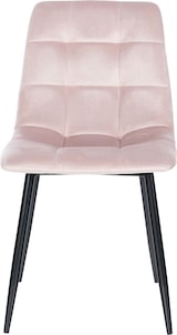 thumbnail of DELUKE® Esszimmerstühle 4er Set VOUL - Pink, Samt Gesteppter Polsterstuhl Küchenstuhl mit Bodenschonern Esszimmerstuhl Stuhl Esszimmer Küchenstühle