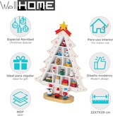thumbnail of WellHome - Weihnachtsbaumfigur aus MDF mit weißer Dekoration, Höhe 29 cm.