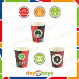 thumbnail of DayBays 500 Stk. Kaffeebecher 8oz/200ml Ø8cm " Coffee To Go Becher " Pappe mit PE-beschichtet