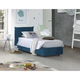 thumbnail of Dmora Letto singolo Marina, Letto contenitore con rivestimento in tessuto, 100% Made in Italy, Apertura laterale, adatto per materasso Cm 80x190, Blu
