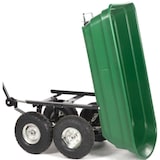 thumbnail of Chariot de jardin à Benne basculante Charge 200kg 75L - Chariot de Transport 4 roues Bois, Terre, Mobilier de Jardin Plage KZ