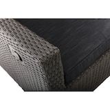 thumbnail of Tarrington House Divano a 2 posti Madrid, alluminio / PE rattan / olefina, 85 x 145 x 106 cm, con schienale regolabile, grigio