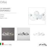 thumbnail of Cabide de parede moderno Orfeo branco com 6 ganchos, ferro elegante, ideal para entrada, quarto e banheiro, feito na Itália