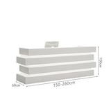 thumbnail of Moderne Empfangstheke – Bar, Hotel, Restaurant, Laden, Firmenempfang 260×60×100cm【B CT260】