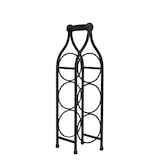thumbnail of Biscottini Weinflaschenhalter 46 x 13 cm - Schmiedeeiserner Tisch Flaschenhalter - Küchen-Weinregal - Thekendisplay - Weinkeller Schwarz