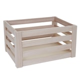 thumbnail of Set di 3 casse in legno HWC-C56, cassa per vino, cassa decorativa, cassa per frutta, aspetto shabby vintage ~ colore naturale