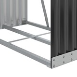 thumbnail of vidaXL Haardhoutopslag 80x45x190 cm gegalvaniseerd staal antraciet