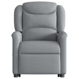 thumbnail of Fauteuil inclinable de massage électrique Gris clair Tissu Modèle Elmorin