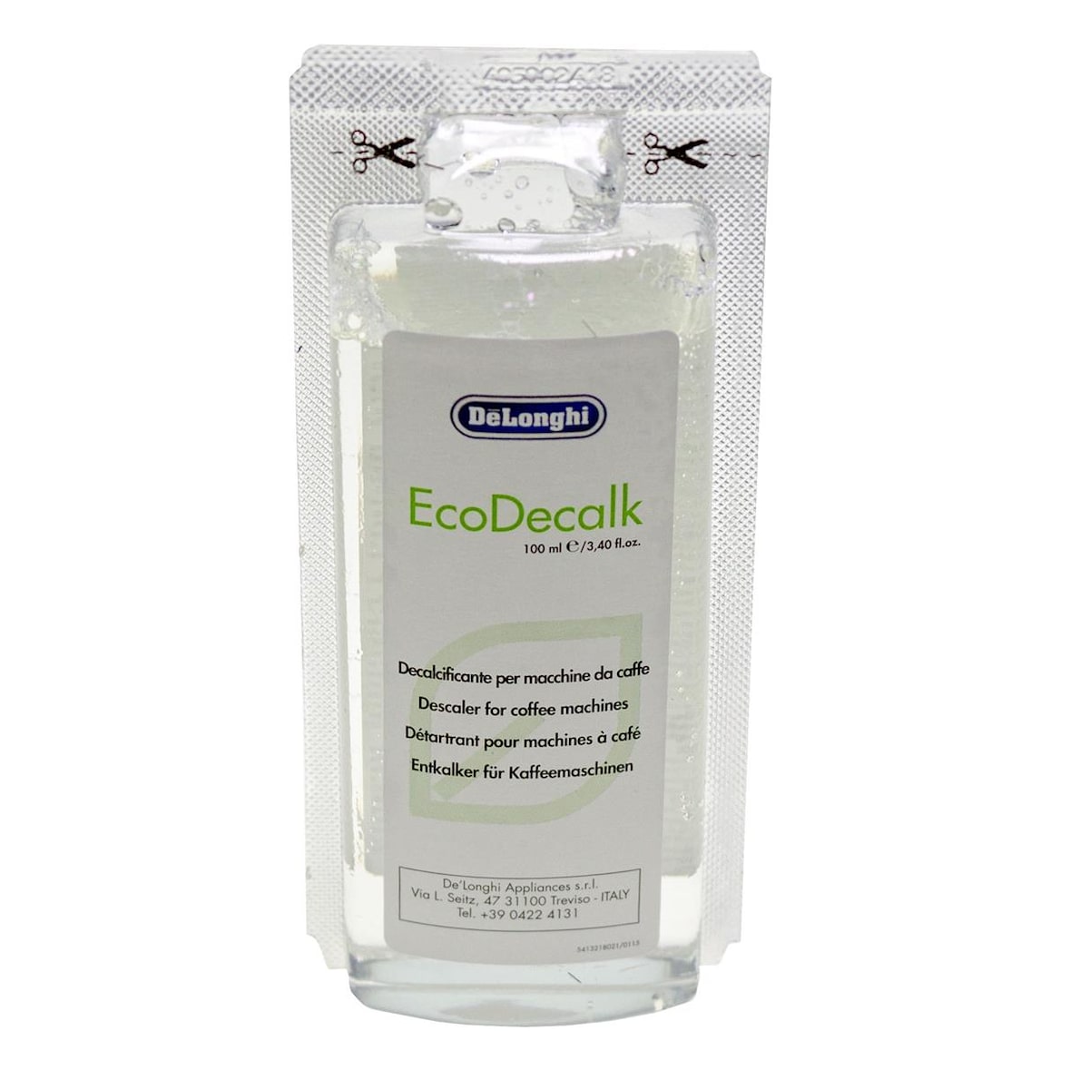 DeLonghi 5513295981 Entkalker 100ml für Kaffeemaschinen, Kaffeevollautomaten