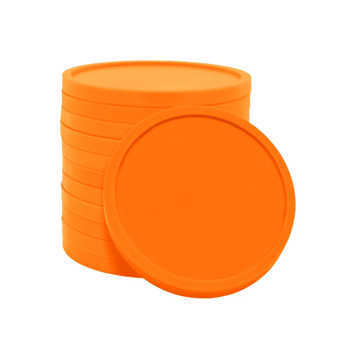 Grootverpakking: CombiCraft Blanco munten / Consumptiemunten Oranje - diameter 29mm - 1000 stuks