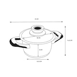 thumbnail of ECOVITAM – Faitout 1,8L Inox 18/10 – Diamètre 16cm – Tous feux – Thermomètre intégré