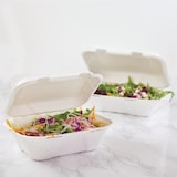 thumbnail of Vegware composteerbare bagasse voedseldozen met scharnierdeksel 22,8cm