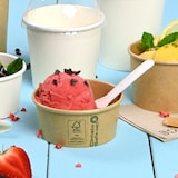 thumbnail of BIOZOYG 1000 Stück Eisbecher Pappe 100 ml braun - umweltfreundlich, recycelbar, plastikfrei - Joghurtbecher, Papierbecher