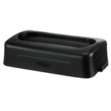 thumbnail of MUVELL Mülleimer - 75 Liter Abfalleimer mit Schwingdeckel 3,8 kg | Mülltonne, graue Abfalltonne, Plastik Abfallbehälter für Gastronomie 56,5 x 27,9 x