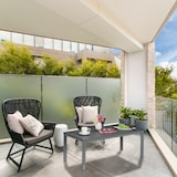thumbnail of Relaxdays Gartentisch, wetterfest, auch für Terrasse und Balkon, Loungetisch, HBT: 39 x 98 x 48 cm, Outdoortisch, grau