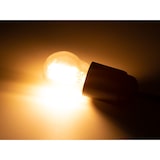 thumbnail of LED-Filament-Lampe, transparentes Glasgehäuse, G45, 4 Stück, verschiedene Farben