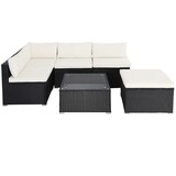 thumbnail of CASARIA® Polyrattan Lounge Set Melbourne schwarz/creme