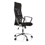 thumbnail of Bürostuhl Chefsessel Schreibtischstuhl PURE NET Netzstoff / Kunstleder schwarz Chrom hjh OFFICE