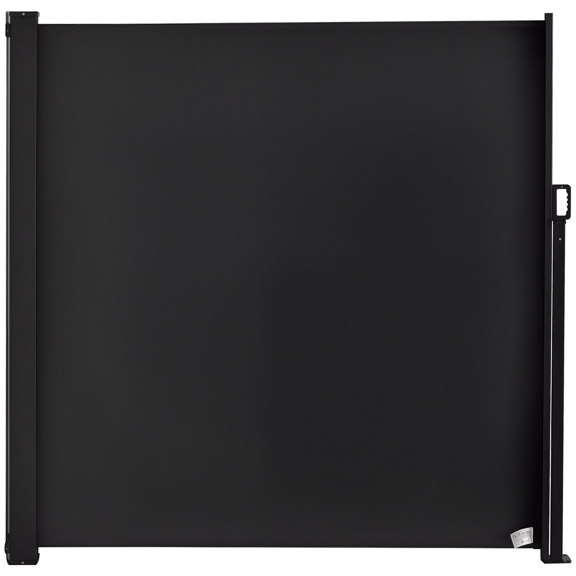 Toldo Lateral Retráctil para Jardín Patio Montar Fácil 350x180cm Gris