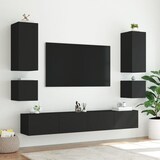 thumbnail of vidaXL TV-Wandschränke mit LED-Leuchten 2 Stk. Schwarz 40,5x35x40 cm