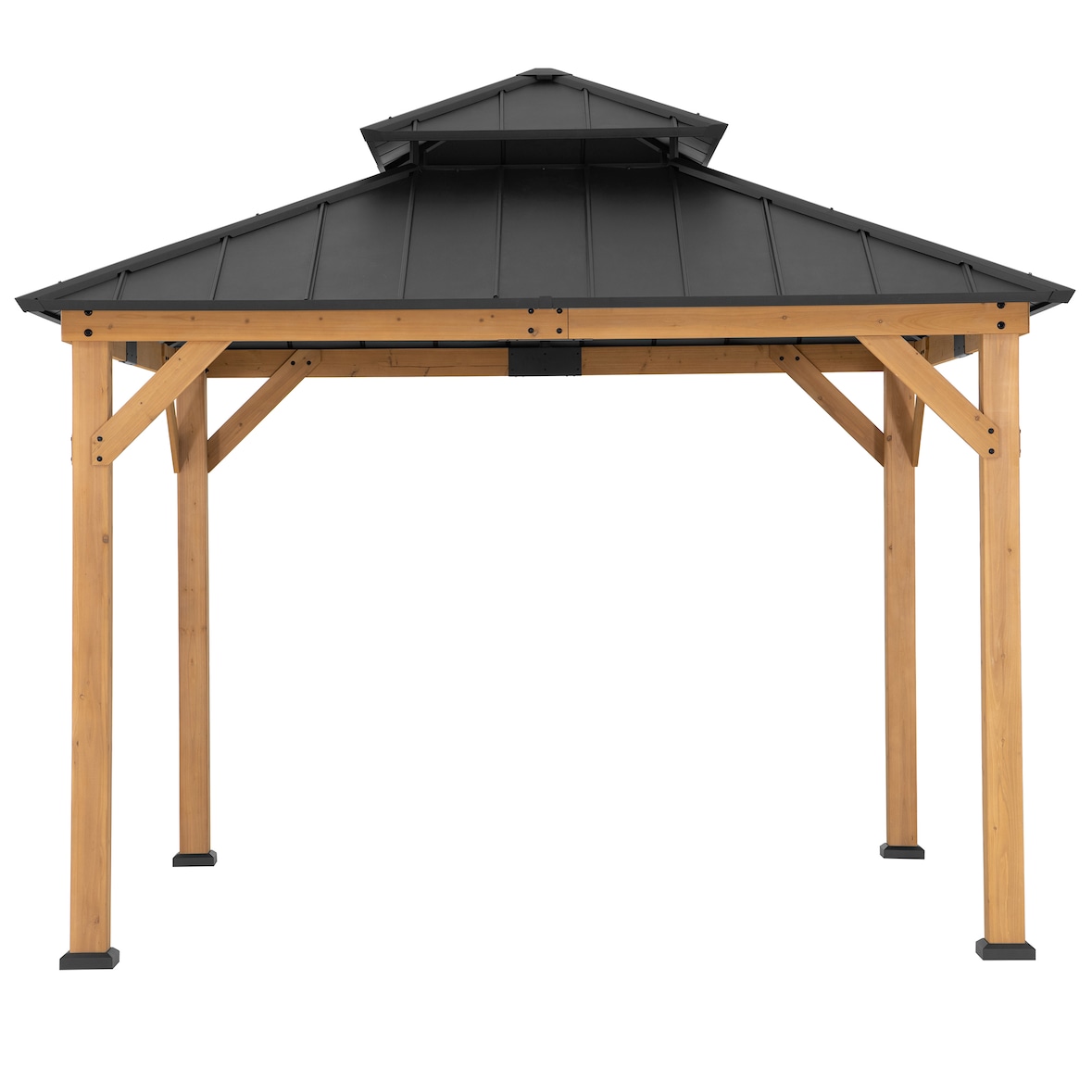 Zedernholz Gazebo KAPS - 330cm x 330cm, anthrazit