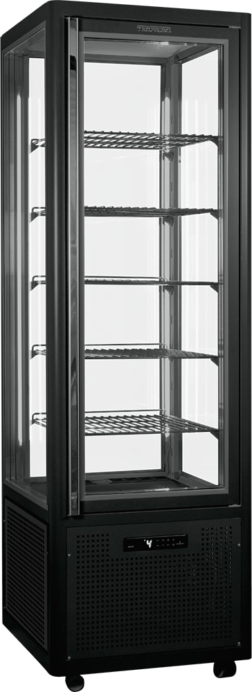 Panoramavitrine Snelle 360 Q LED (anthrazit) 5 Glasablagen