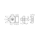 thumbnail of Verrou pour porte d'entrée vitrée Transit 2 à cylindre double 50 mm