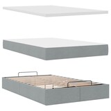 thumbnail of vidaXL Ottoman-Bett mit Matratze Hellgrau 120x200 cm Stoff