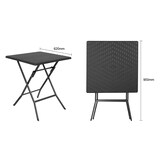thumbnail of Table pliante carrée Bolero noire 620mm