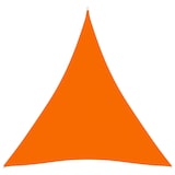 thumbnail of Toldo de vela triangular tela Oxford naranja 5x5x5 m