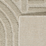 thumbnail of Carpetsale24 Teppich Rund 120 cm Beige, Hochflor Wohnzimmer Teppich, Weich & Flauschig, Skandinavisch Boho Stil, Langflor Shaggy, Pflegeleicht