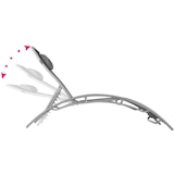 thumbnail of 2 Gartenliegen aus Aluminium, 5-stufig  2grau