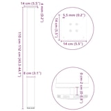 thumbnail of Helloshop26 - Juego de 4 patas para mesa de bar con pies regulables 110-112 cm diseño moderno en acero natural 02_0056780