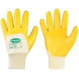 thumbnail of 12 Paar *YELLOWSTAR* STRONGHAND® HANDSCHUHE Nitril Arbeitshandschuh beschichtet gelb 0550 - Größe 8 (M)