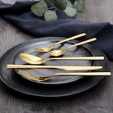thumbnail of GRÄWE Besteck-Set Porto, 10-teilig, 2 Personen, Edelstahl, gold