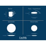 thumbnail of CreaTable Catania Sand Kombiservice 16-tlg Steinzeug