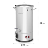 thumbnail of Maischfest Maischekessel 5 Teile 1500/3000W 35l LCD EdelstahlSilber