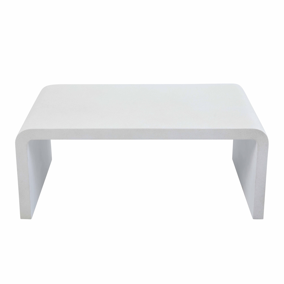 Table basse de jardin L100 effet béton lisse