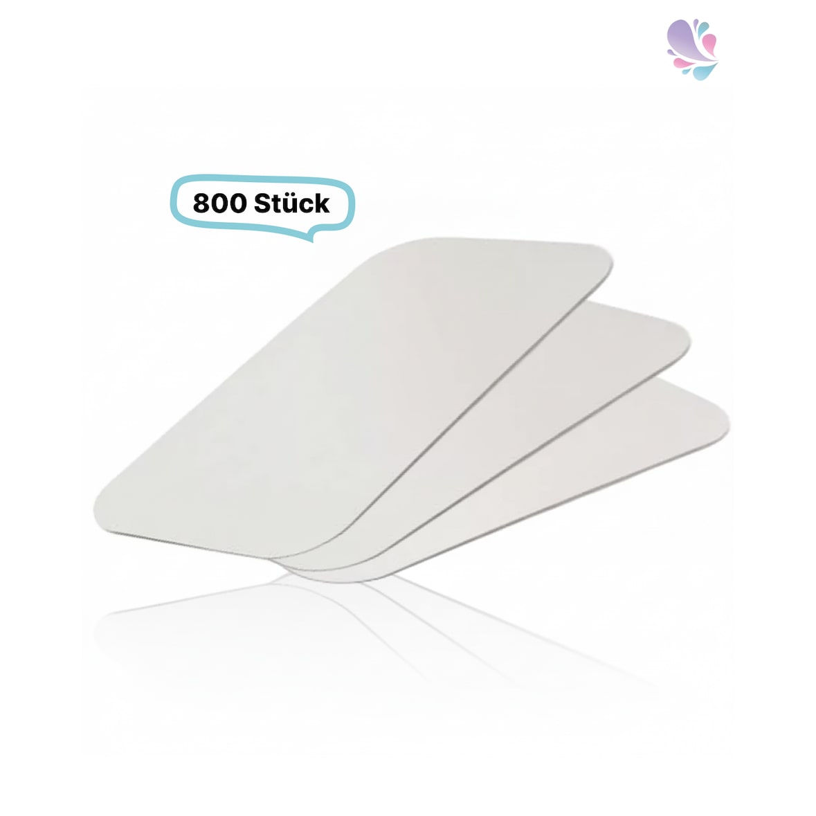 Alukaschierter Deckel für Alu-Schale 900ml, Menüschale, rechteckig, 800 Stk, 21,4 x 14,8 cm